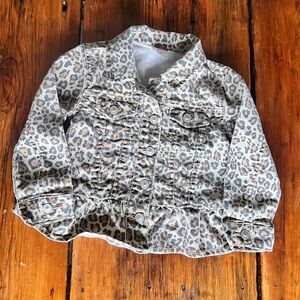 Wonder Nation Leopard Print Jean Jacket